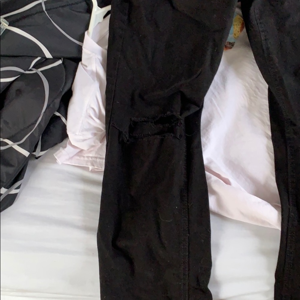 Men’s black denim jeans - Picture 2 of 3